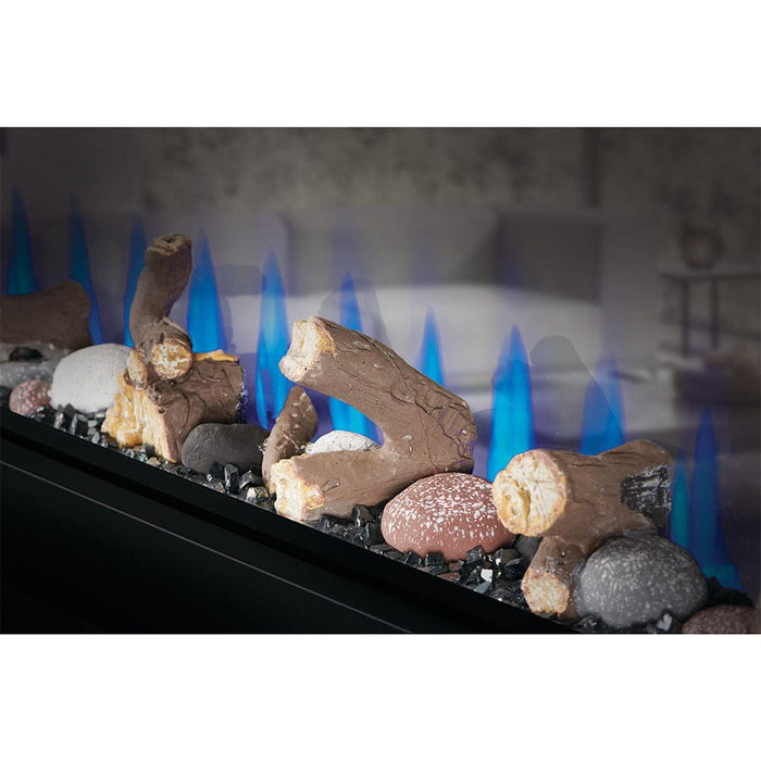 Napoleon 50-In CLEARion ELITE See-Thru Electric Fireplace w/ Decorative Stainless Steel Trim Kit