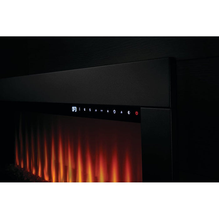 Napoleon 50-In CLEARion ELITE See-Thru Electric Fireplace w/ Decorative Stainless Steel Trim Kit
