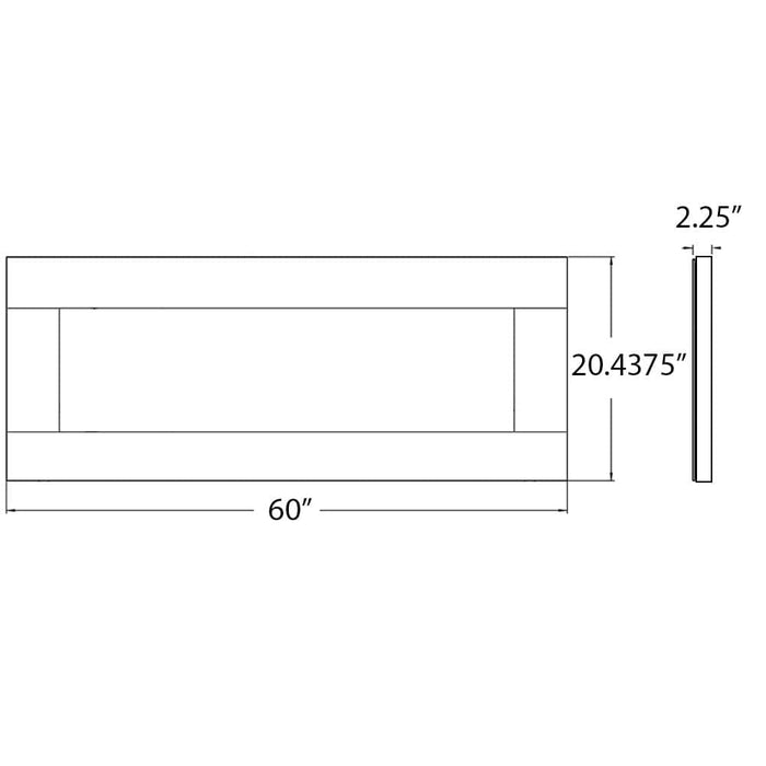 Stainless Steel Trim for Napoleon 60-in Clearion Elite Electric Fireplace