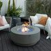 Elementi Plus Colosseo Round Concrete Fire Pit Table - Fire Pit Oasis