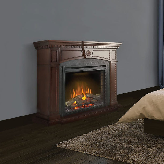 Harlow Electric Fireplace Mantel Package in Mahogany