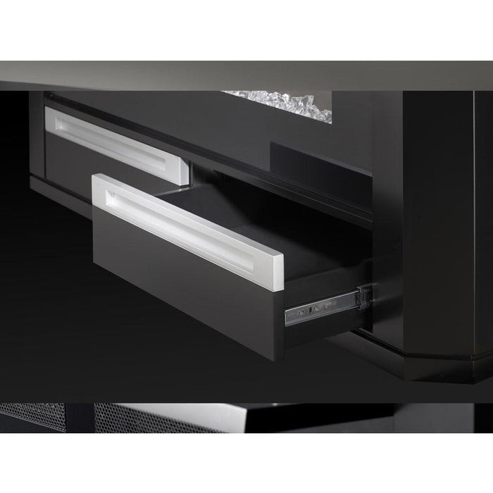 Alanis Electric Fireplace Media Console in Black